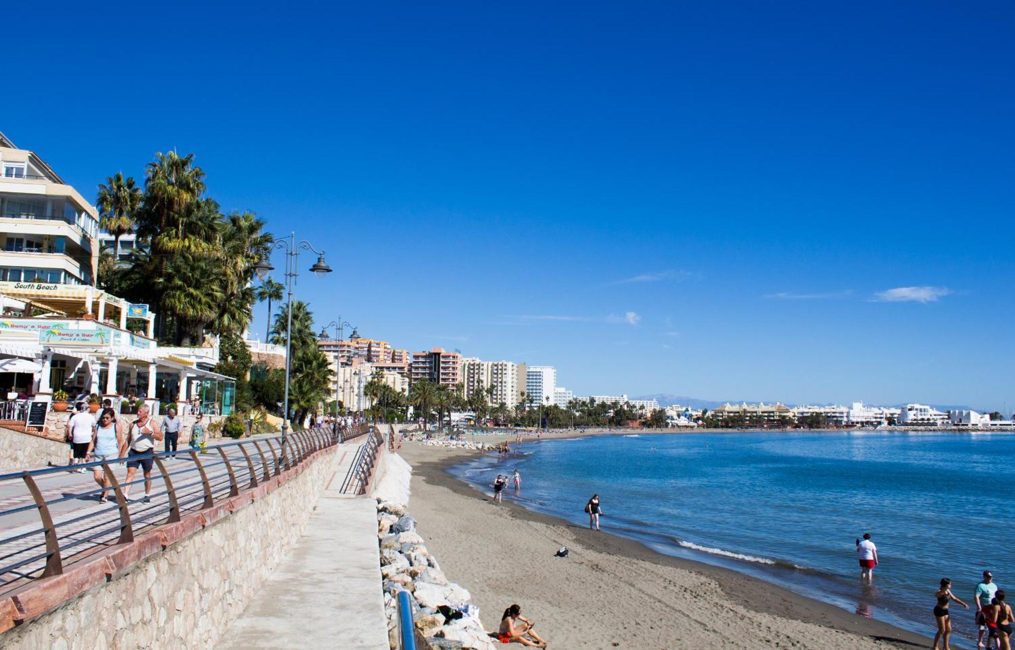 Benal Beach Suite Ii, Estudio Con Parque Acuatico Y Vistas Al Mar. Benalmádena Buitenkant foto